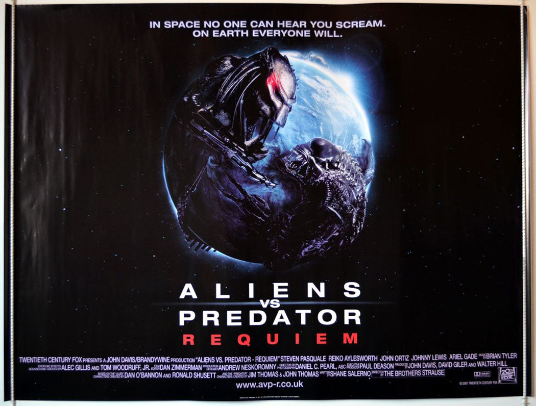 Aliens Vs Predator : Requiem  Original Quad Movie Poster  