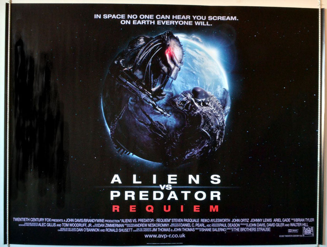 Aliens Vs Predator : Requiem  Original Quad Movie Poster  