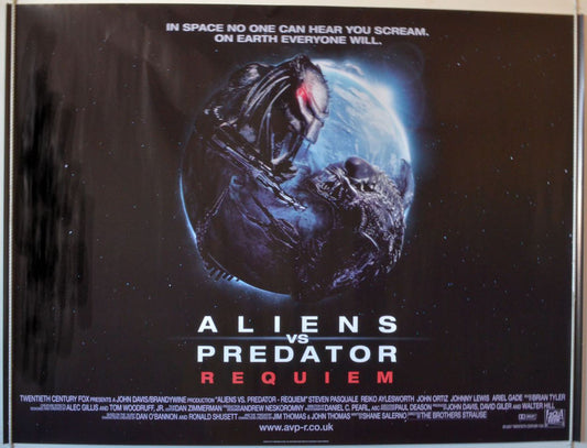 Aliens Vs Predator : Requiem  Original Quad Movie Poster  