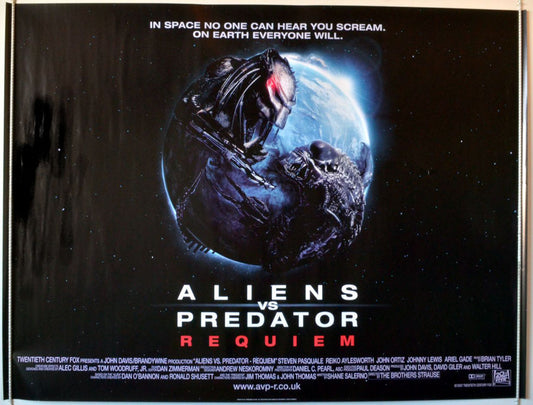 Aliens Vs Predator : Requiem  Original Quad Movie Poster  