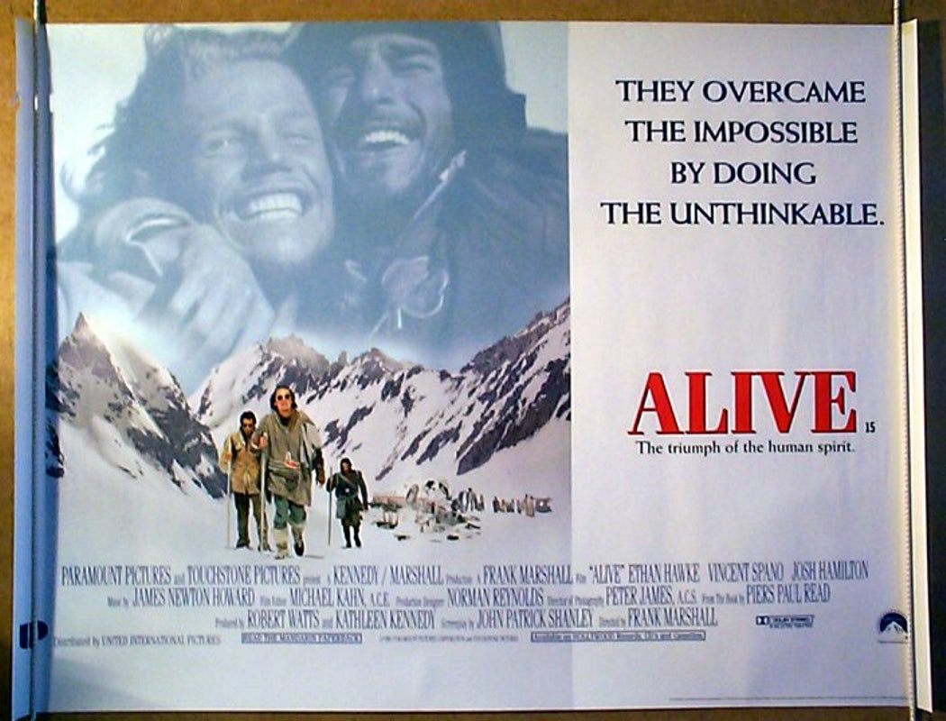 Alive   Original Quad Movie Poster  