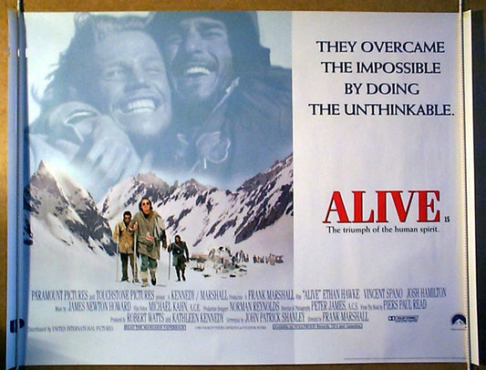 Alive   Original Quad Movie Poster  