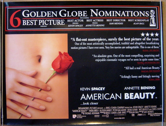 American Beauty  (Awards Version)  Original Quad Movie Poster  