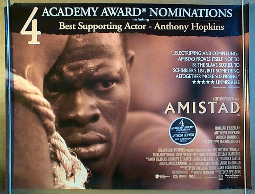 Amistad  Original Quad Movie Poster  