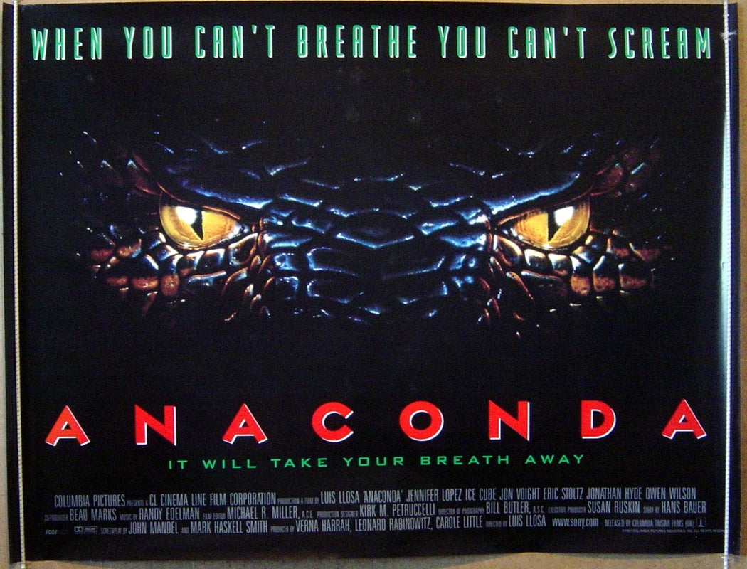 Anaconda  Original Quad Movie Poster  