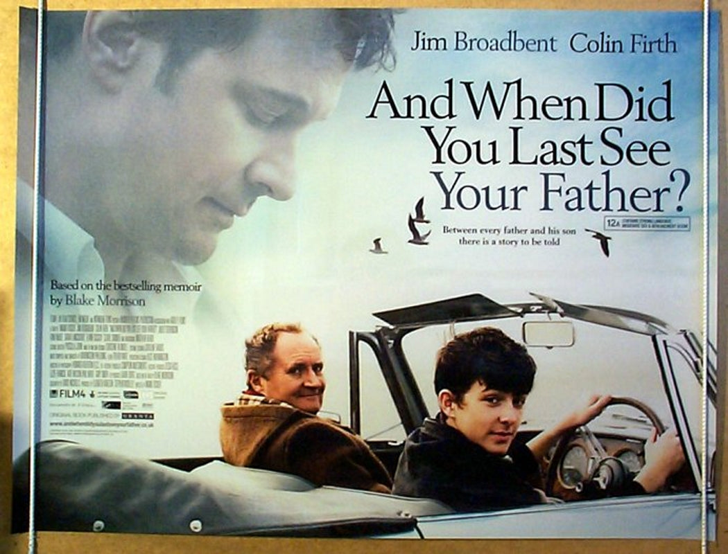 And When Did You Last See Your Father?  Original Quad Movie Poster  