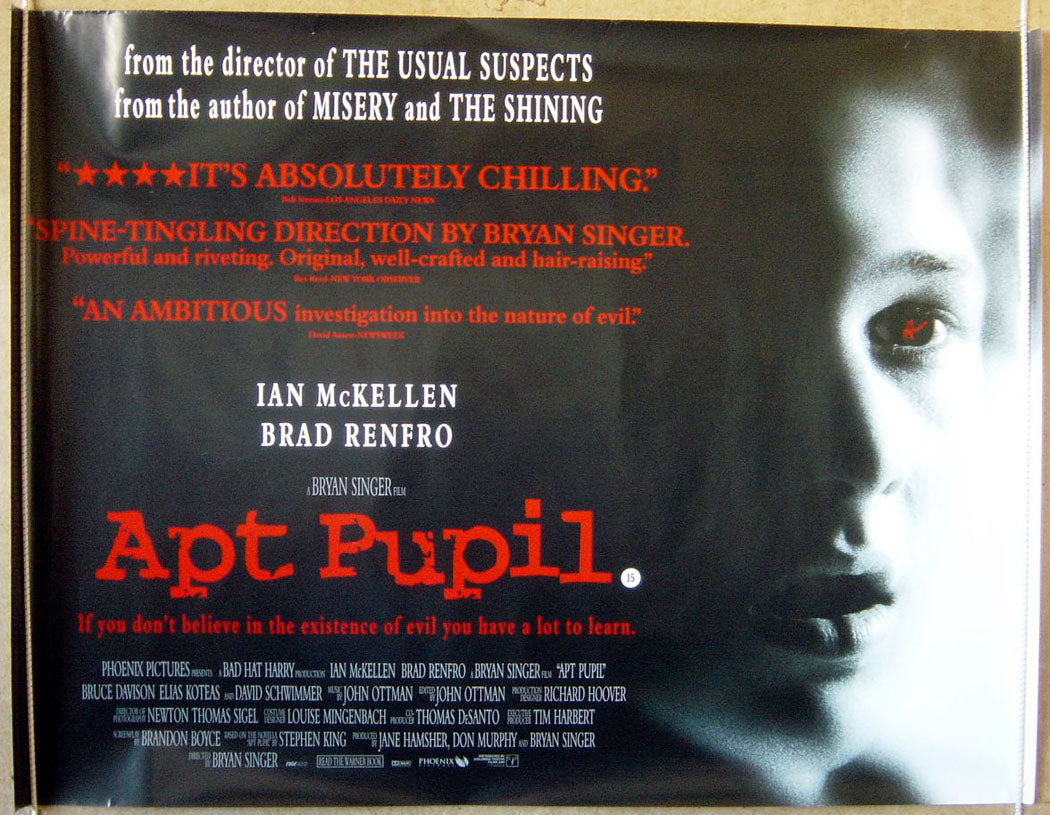 Apt Pupil  Original Original Quad Movie Poster  