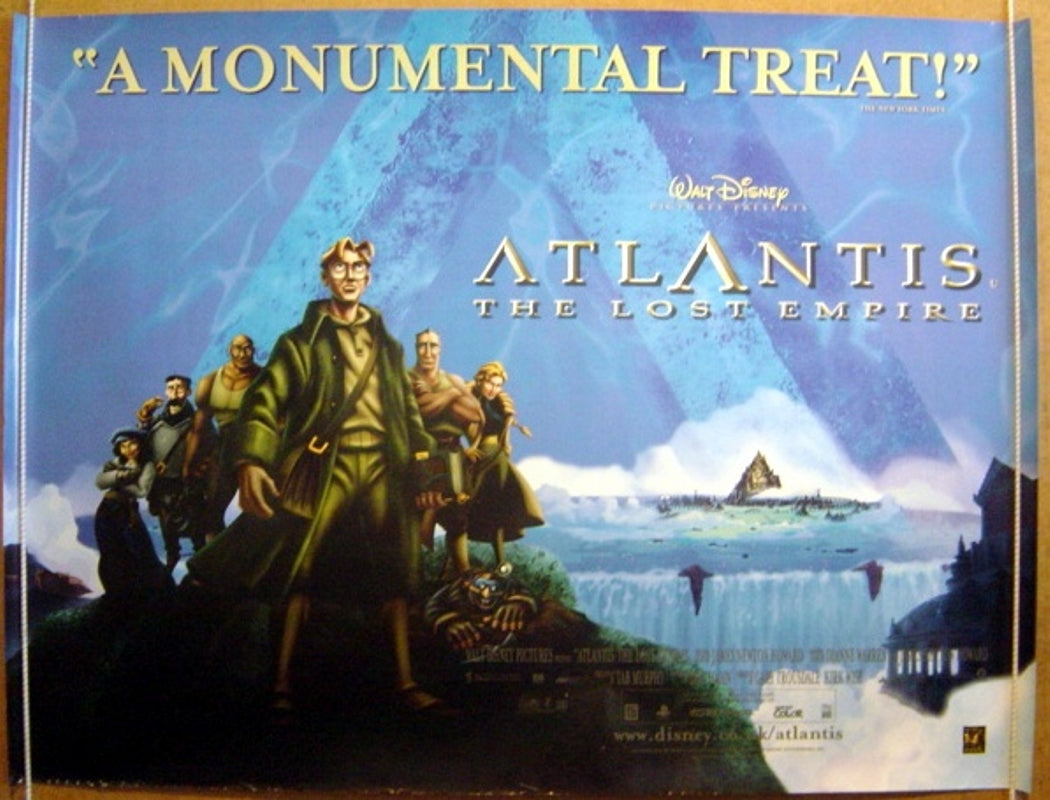 Atlantis : The Lost Empire  Original Quad Movie Poster  