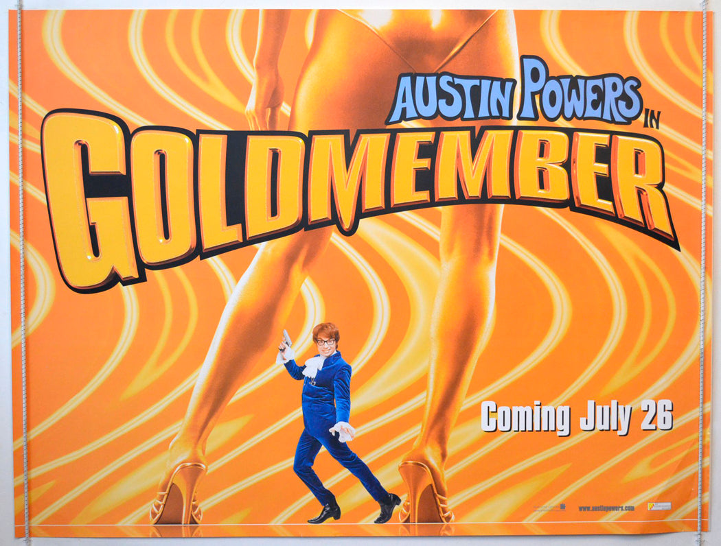 Austin Powers : Goldmember  (Teaser / Advance Version)   Original British Quad Poster - Movie Poster