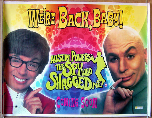 Austin Powers : The Spy Who Shagged Me  (Teaser)  Original Original Quad Movie Poster  