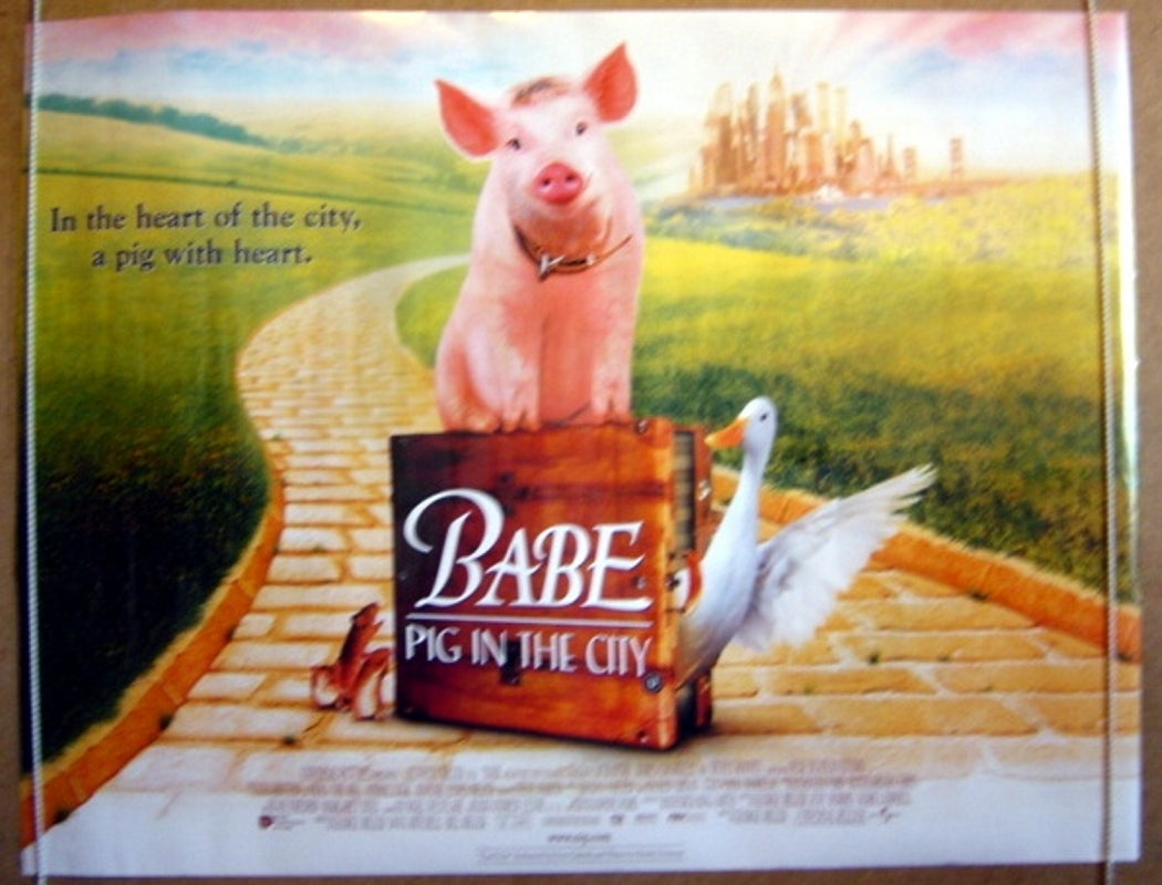 Babe : Pig In The City  Original Quad Movie Poster  