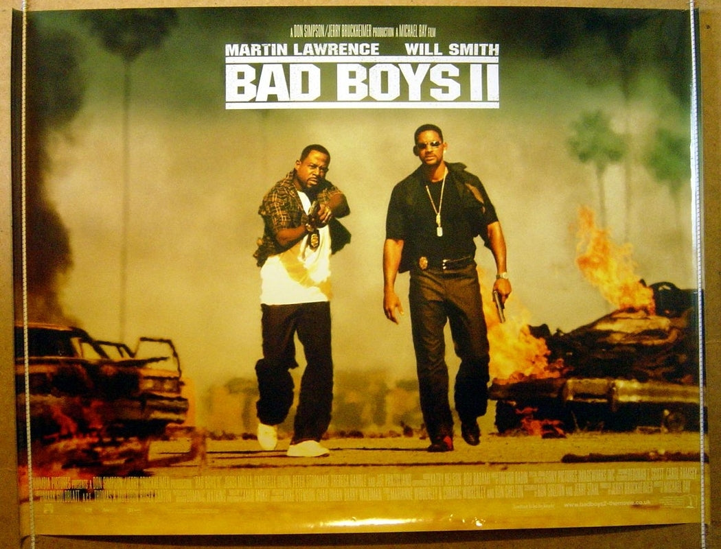 Bad Boys II  Original Quad Movie Poster  