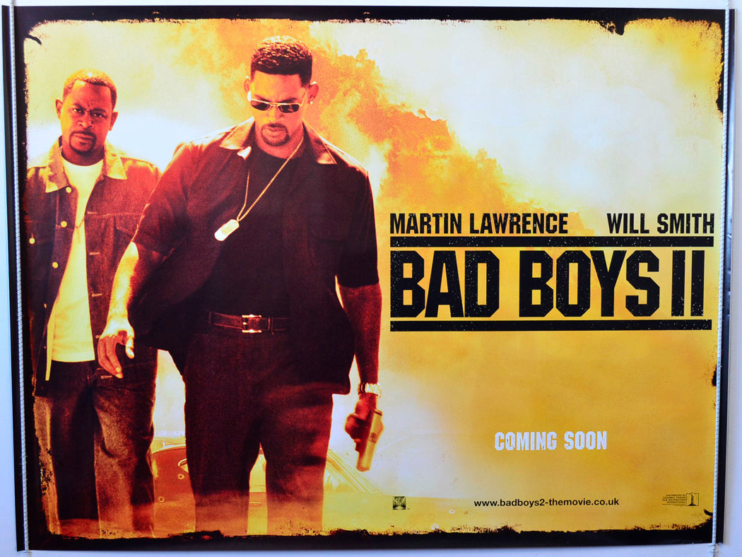 Bad Boys II   (Teaser / Advance Version)  Original British Quad Poster - Movie Poster