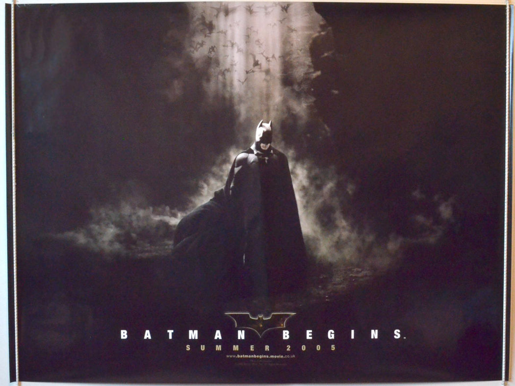 Batman Begins  (Teaser Version)   Original British Quad Poster - Movie Poster