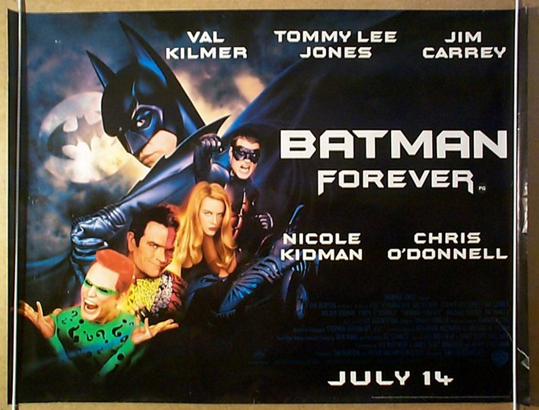 Batman Forever  Original Quad Movie Poster  