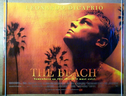 The Beach  Original Quad Movie Poster  