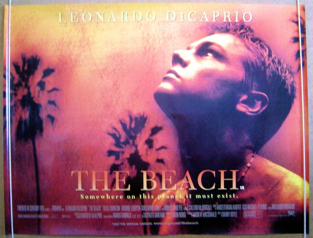 The Beach  Original Quad Movie Poster  