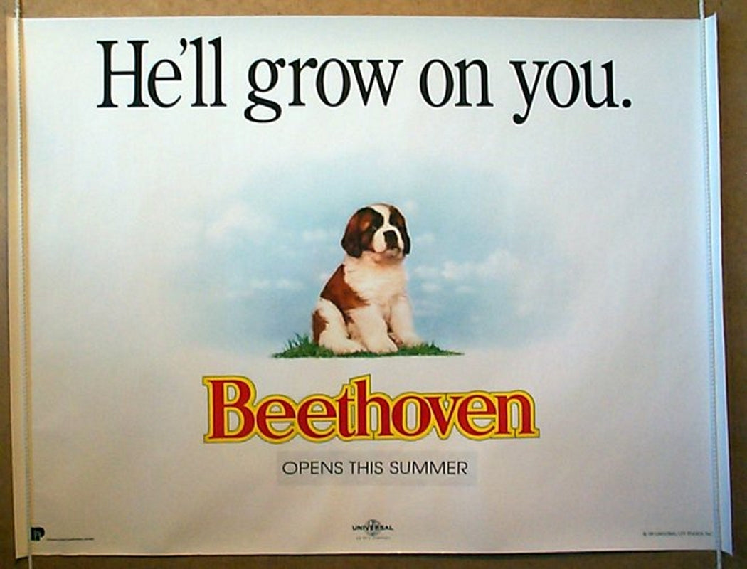 Beethoven  (Teaser Original Quad Movie Poster)  Original Quad Movie Poster  