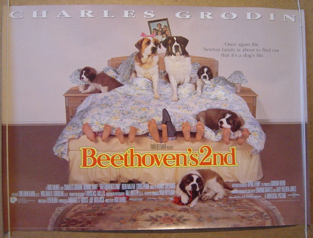 Beethoven's 2nd  Original Quad Movie Poster  