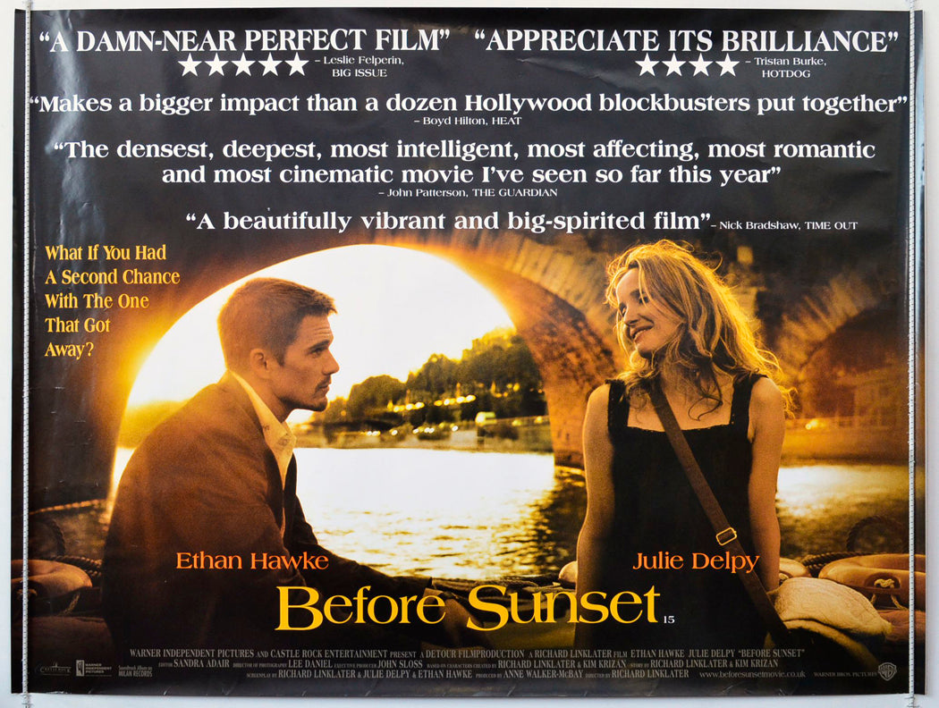 Before Sunset Original British Quad Poster - Movie Poster