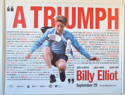 Billy Elliot  (Quotes Version) Original British Quad Poster - Movie Poster 