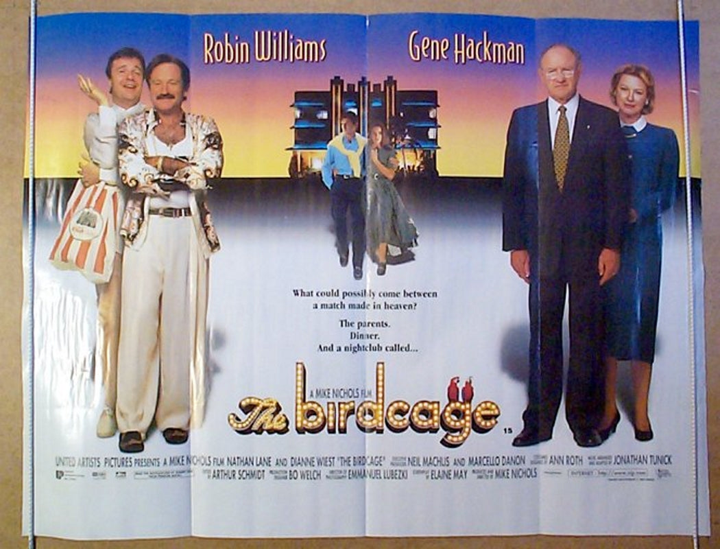 The Birdcage  Original Quad Movie Poster  