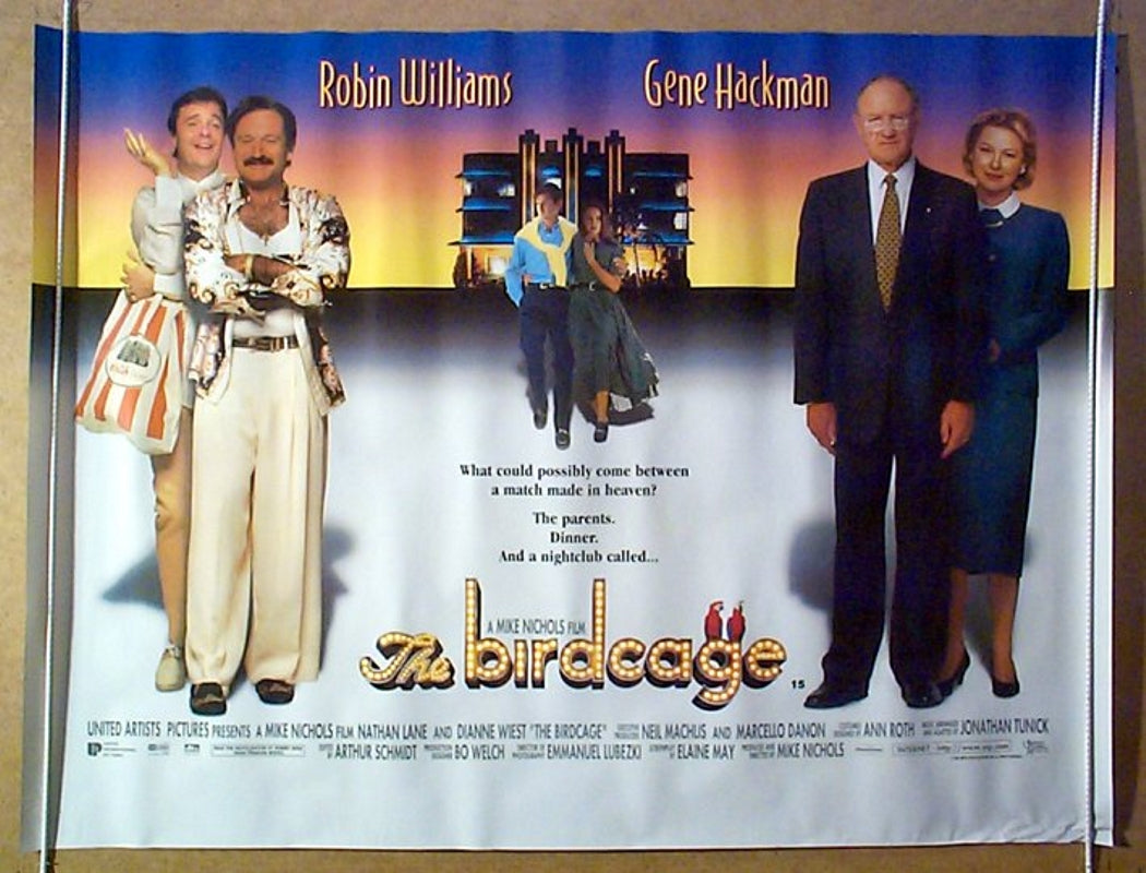 The Birdcage  Original Quad Movie Poster  