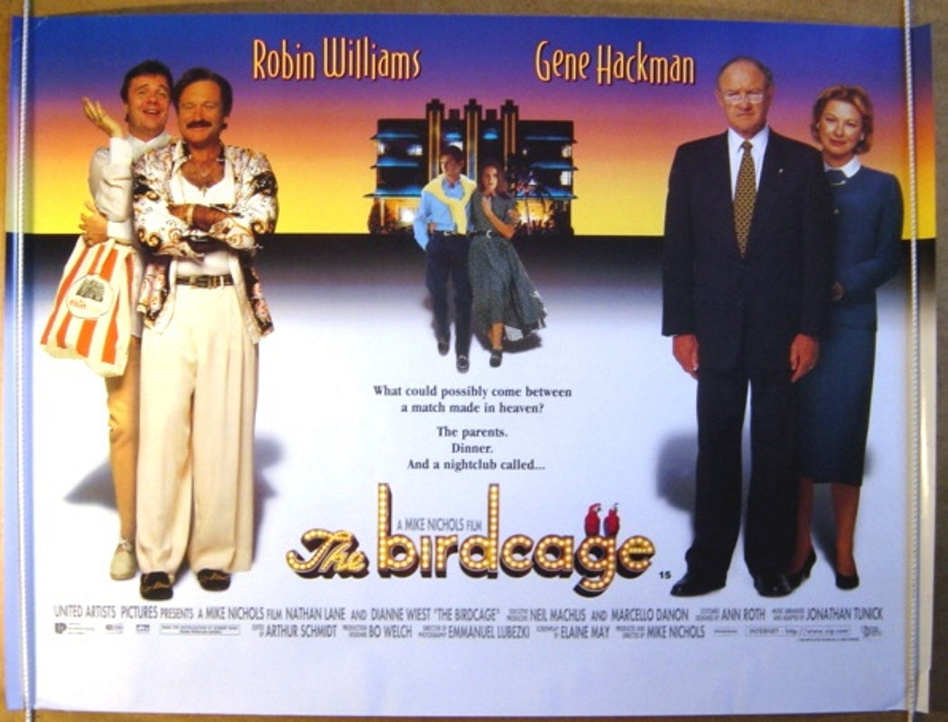 The Birdcage  Original Quad Movie Poster  