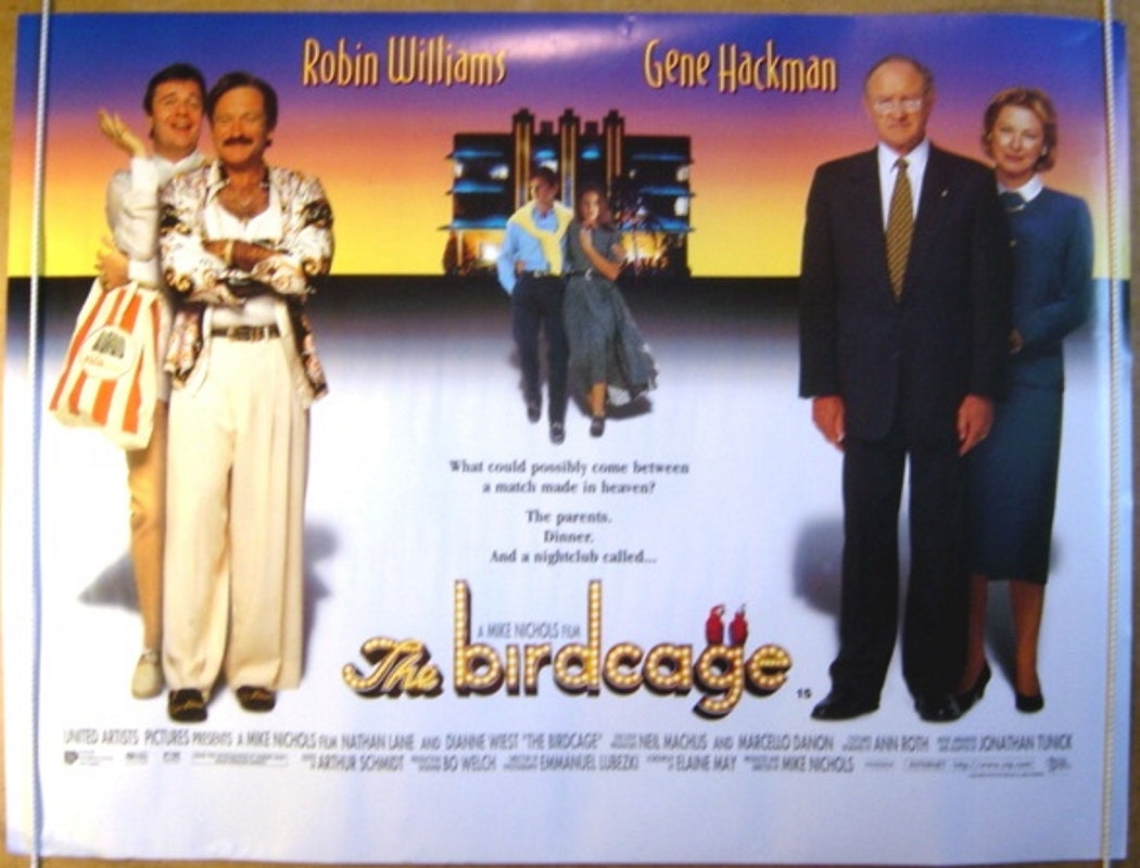 The Birdcage  Original Quad Movie Poster  