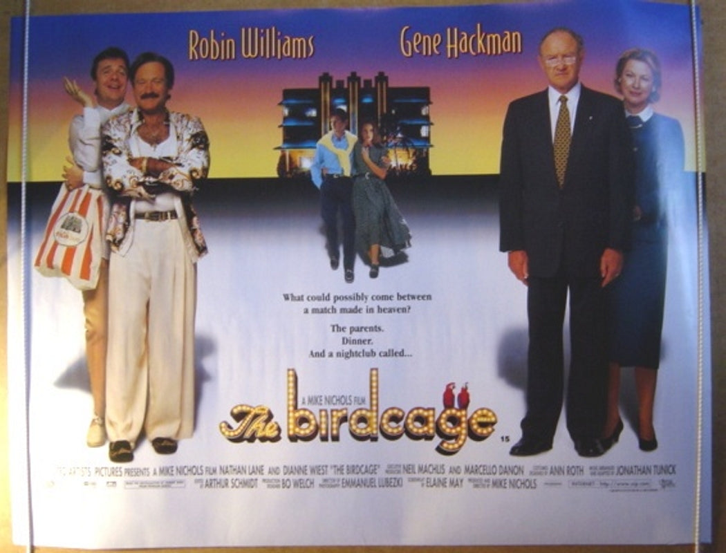 The Birdcage  Original Quad Movie Poster  