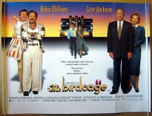 The Birdcage  Original Quad Movie Poster  