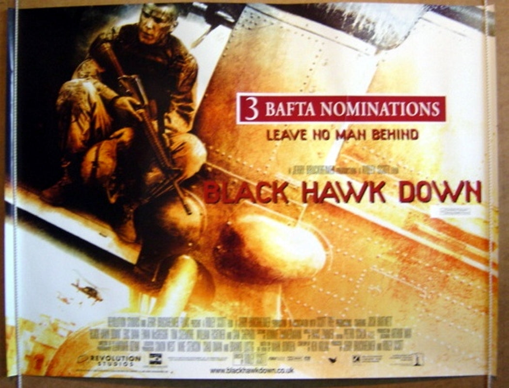 Black Hawk Down  Original Quad Movie Poster  