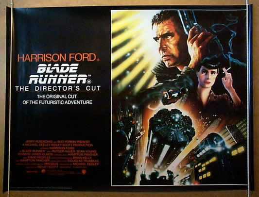 Blade Runner  (The Director's Cut)   Original British Quad Poster - Movie Poster