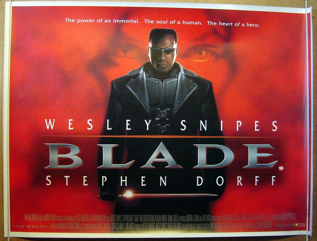 Blade  Original Quad Movie Poster  