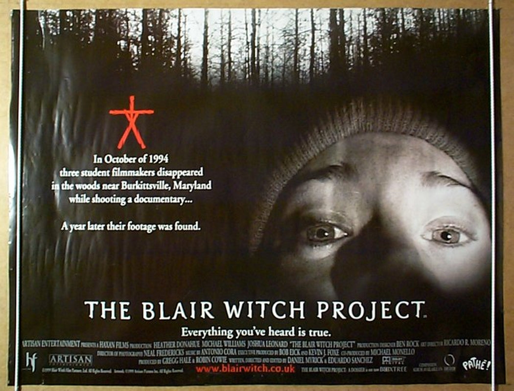 The Blair Witch Project  Original Quad Movie Poster  