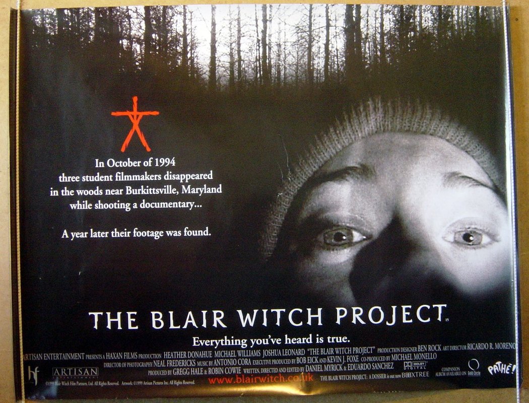 The Blair Witch Project  Original Quad Movie Poster  