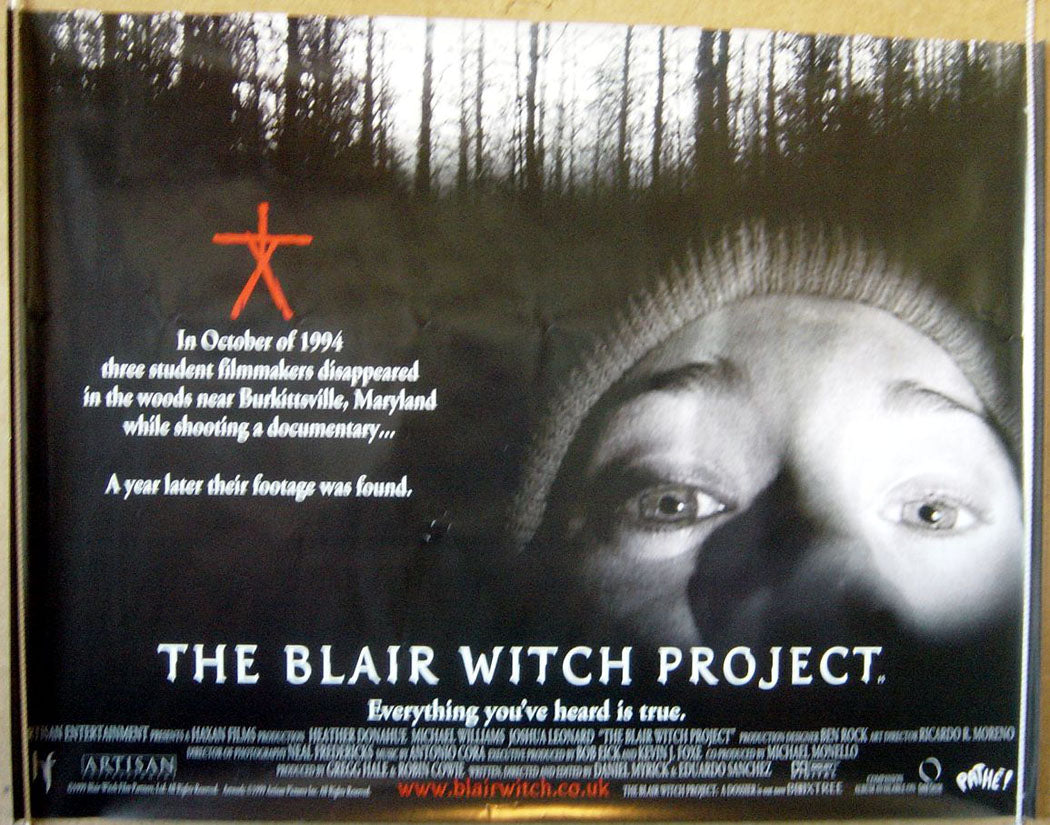 The Blair Witch Project  Original Quad Movie Poster  