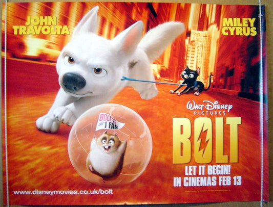 Bolt  Original Quad Movie Poster  