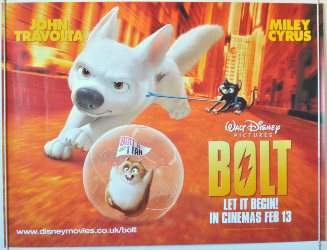 Bolt   Original British Quad Poster - Movie Poster 