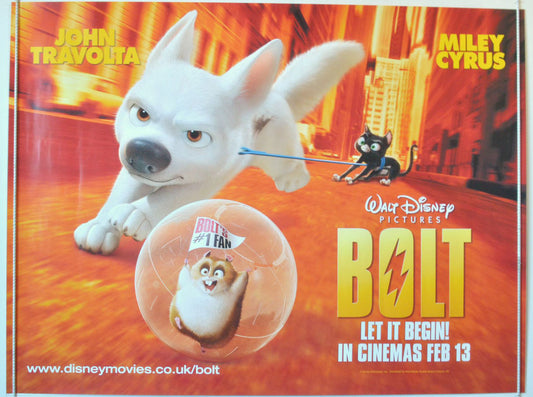 Bolt   Original British Quad Poster - Movie Poster 