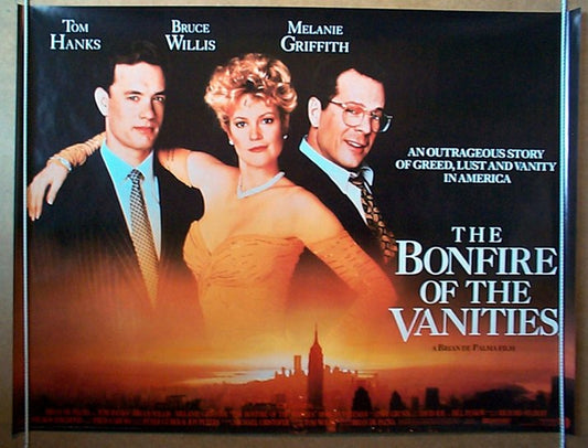 Bonfire Of The Vanities  Original Quad Movie Poster  