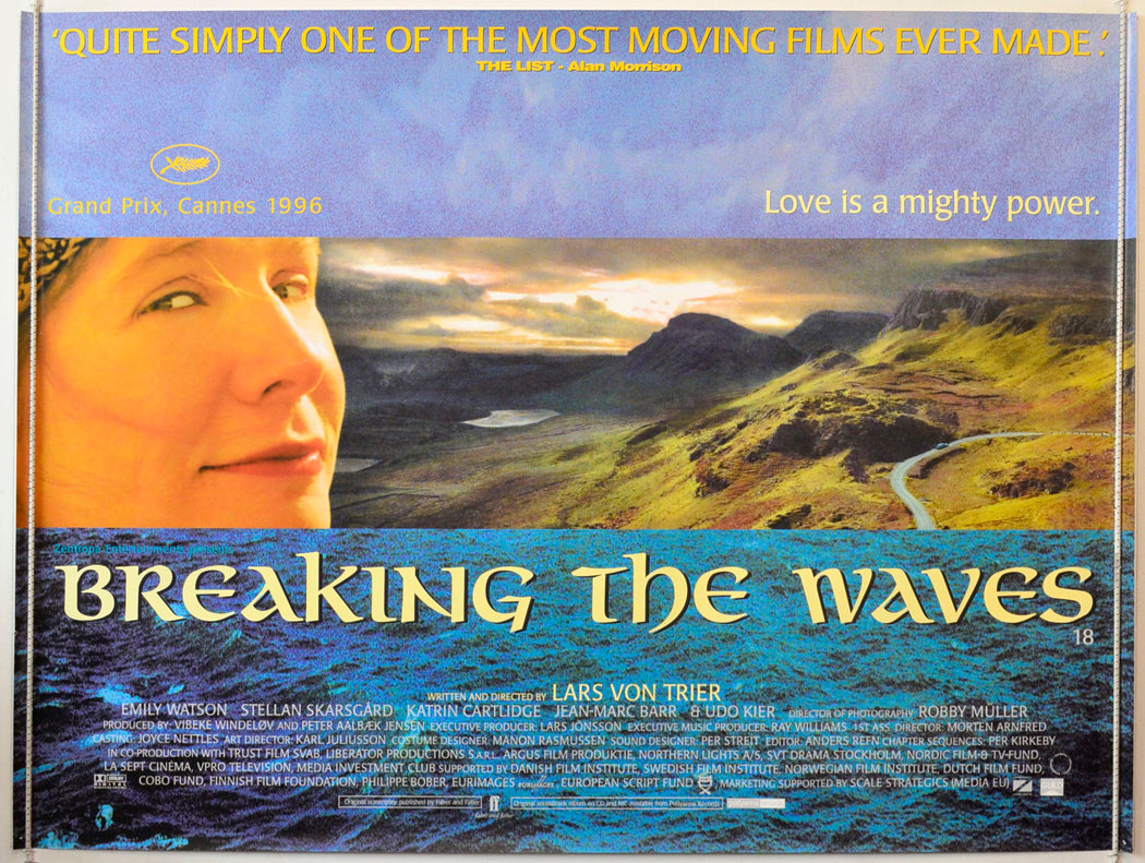 Breaking The Waves Original British Quad Poster - Movie Poster