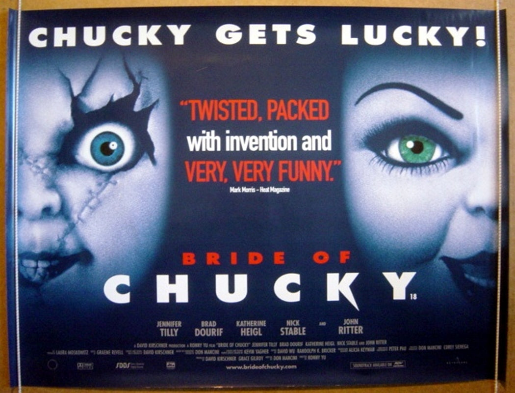 Bride Of Chucky  Original Quad Movie Poster  