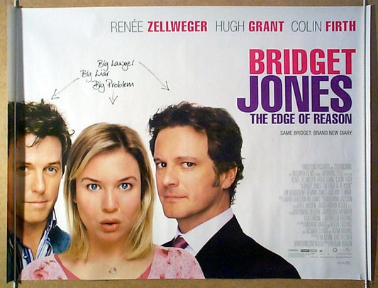 Bridget Jones : The Edge Of Reason  Original Quad Movie Poster  