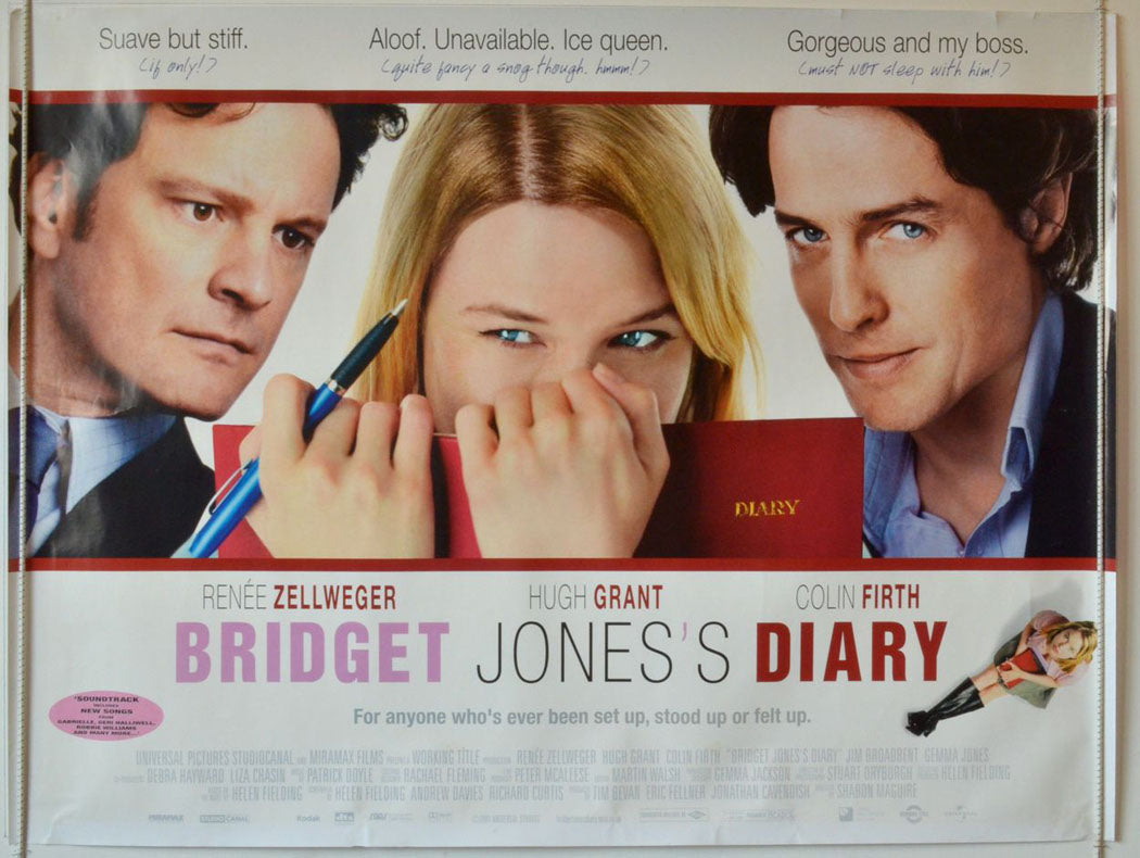 Bridget Jones's Diary  Original Quad Movie Poster  