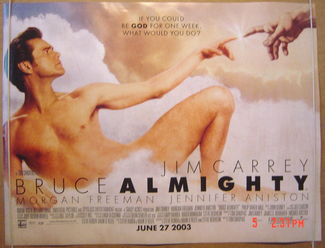 Bruce Almighty  Original Quad Movie Poster  