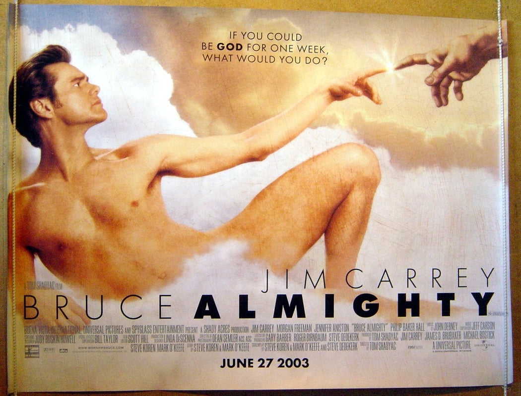 Bruce Almighty  Original Quad Movie Poster  