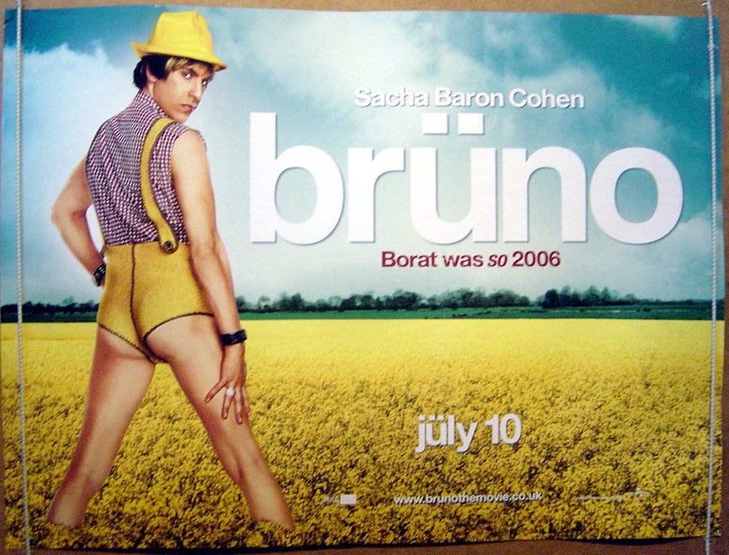 Bruno  Original Quad Movie Poster  