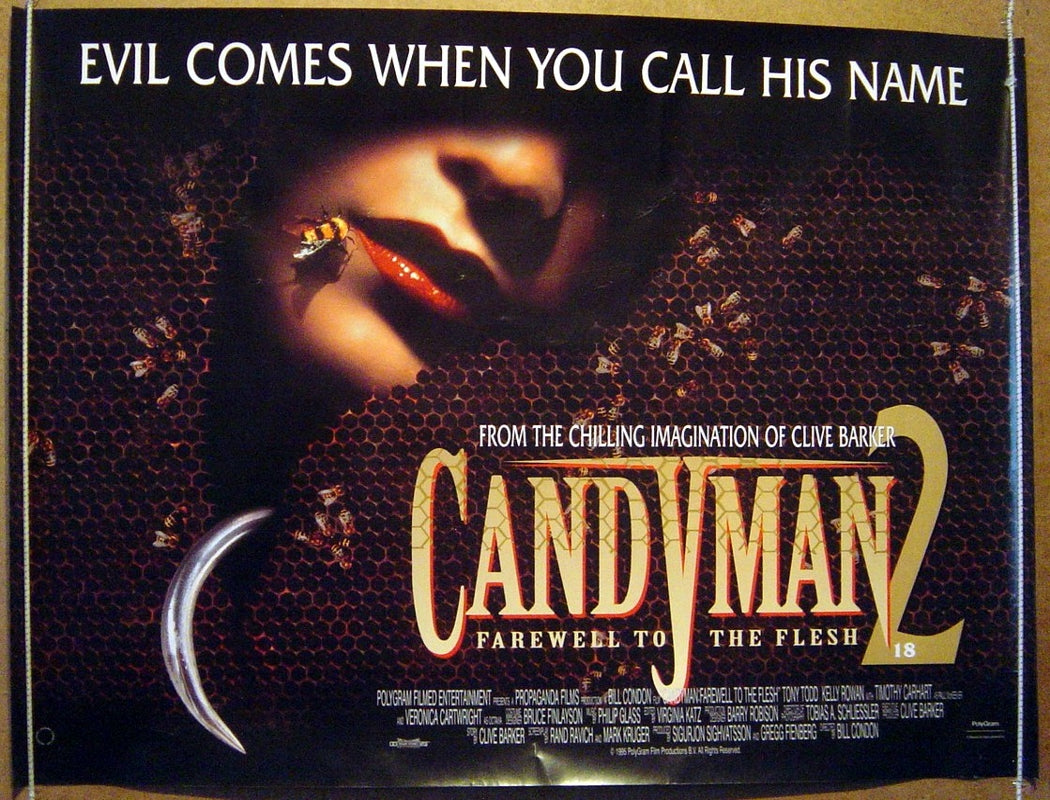 Candyman 2 : Farewell To The Flesh  Original Quad Movie Poster  