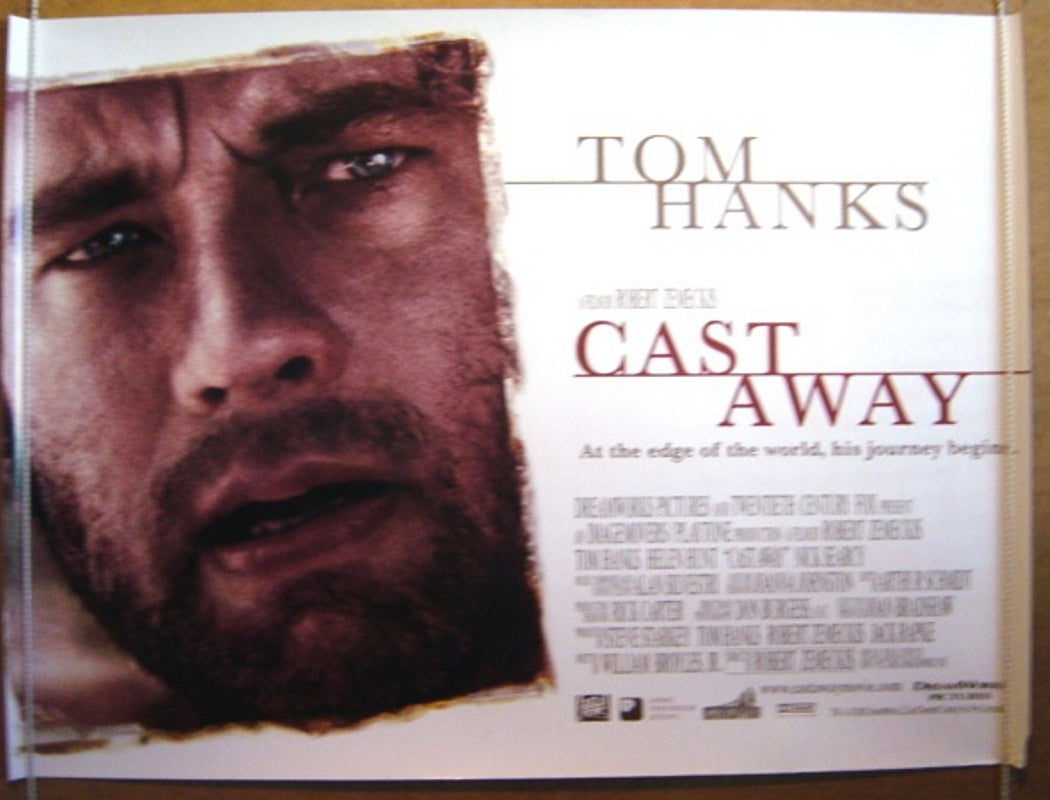 Cast Away  Original Quad Movie Poster  